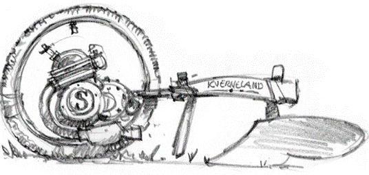 Tidlig prosjektskisse av Punda-hjulet